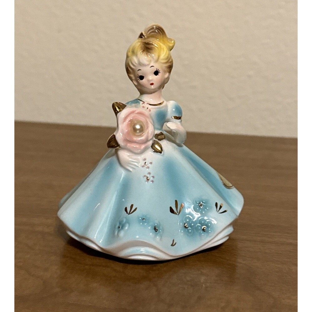 Vintage Josef Originals Girl of Month JUNE Girl Figurine 4"